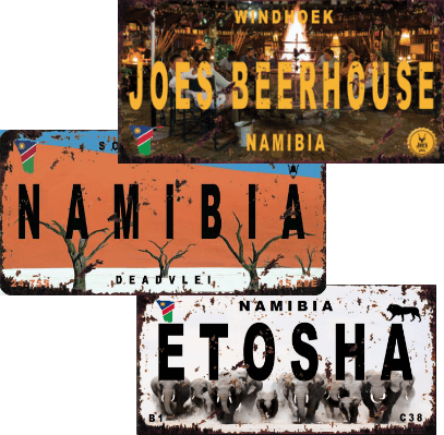 Joe's Beerhouse merchandise tin plates