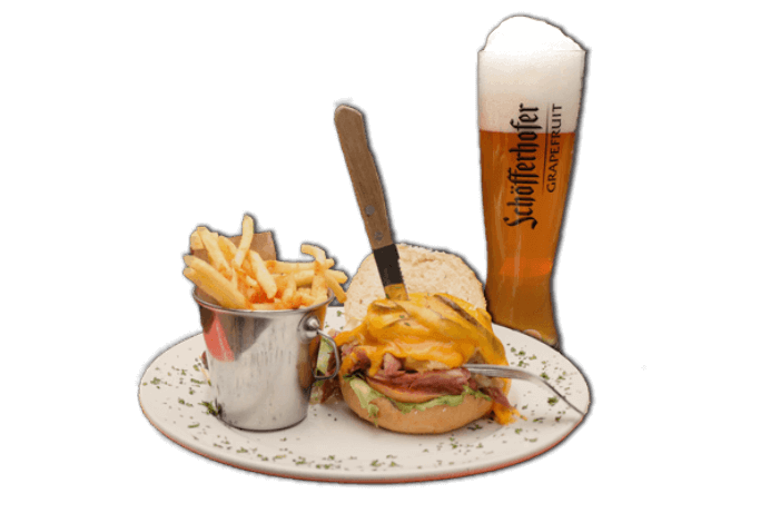 burger and beer special